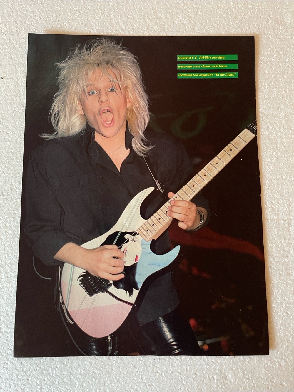 Poison’s CC DeVille pinup